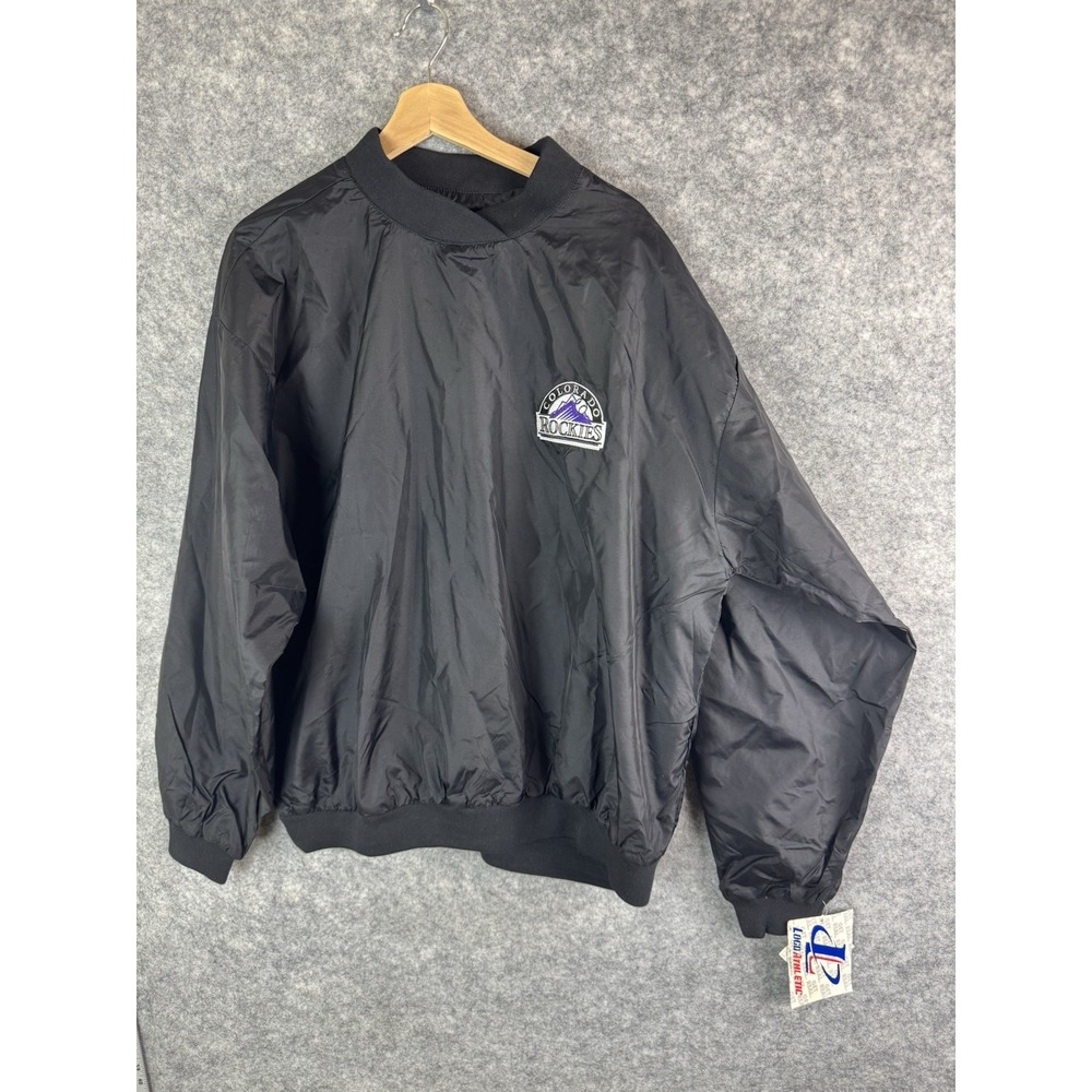 Vintage Colorado Rockies Jacket Mens XL Baseball Windbreaker Logo Athletic 90s‎